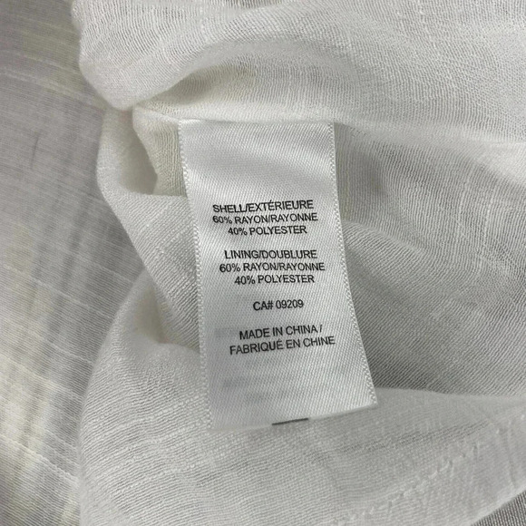 Cleo Petites Balloon Sleeve Top | White and Green Stripe | Size M - Picture 7 of 7